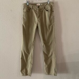 Levi's Boys' 511 Slim Fit Jeans Soft Brushed Stretch Pants Tan Size 20 Reg 30x30